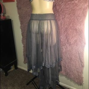 Free people gray skirt